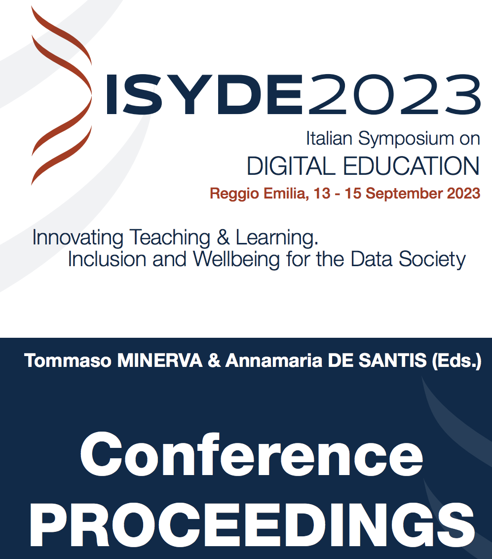 Proceedings of ISYDE -Italian SYmposium on Digital Education 2023