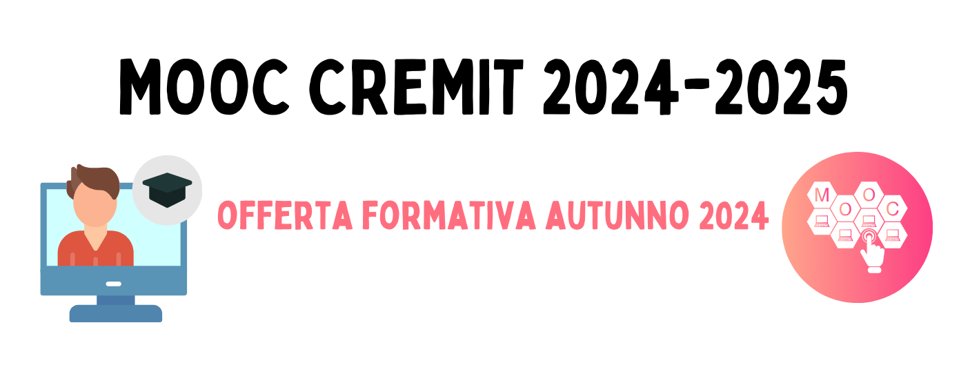 La nuova stagione dei MOOC CREMIT